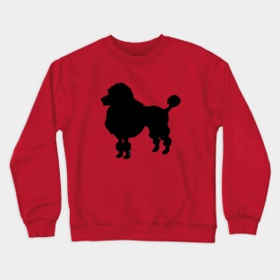 black poodle art Crewneck Sweatshirt